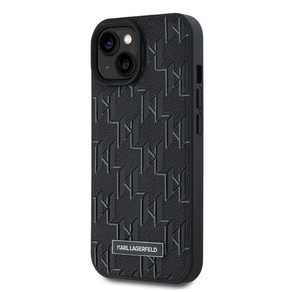 iPhone 15 Kılıf Karl Lagerfeld Orjinal Lisanslı M-safe Şarj Özellikli KL Yazılı Hot Stamp Kılıf