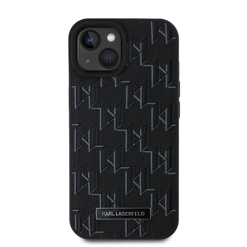 iPhone 15 Kılıf Karl Lagerfeld Orjinal Lisanslı M-safe Şarj Özellikli KL Yazılı Hot Stamp Kılıf