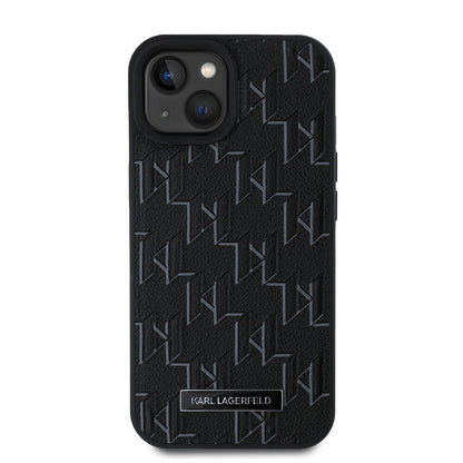 iPhone 15 Kılıf Karl Lagerfeld Orjinal Lisanslı M-safe Şarj Özellikli KL Yazılı Hot Stamp Kılıf