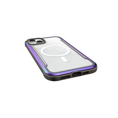 Apple iPhone 15 Kılıf Magsafe Şarj Özellikli Airbagli Raptic Shield Serisi Şeffaf Arka Yüzey Kapak Colorful