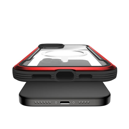 iPhone 15 Kılıf M-safe Şarj Özellikli Airbagli Raptic Shield Serisi Şeffaf Arka Yüzey Kılıf