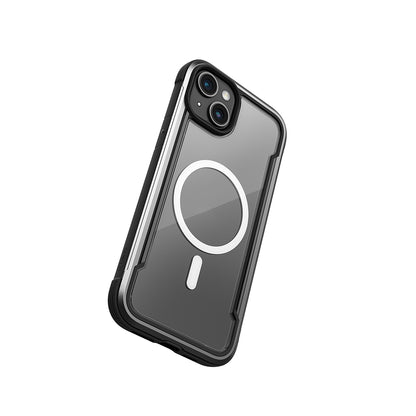 iPhone 15 Kılıf M-safe Şarj Özellikli Airbagli Raptic Shield Serisi Şeffaf Arka Yüzey Kılıf