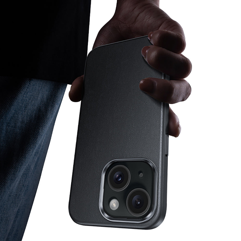 iPhone 15 Kılıf M-safe Şarj Özellikli Benks Vintage Leather Kılıf