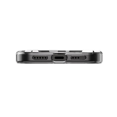 Apple iPhone 15 Kılıf Magsafe Şarj Özellikli Çift IMD Baskılı Lisanslı Switcheasy Artist-M Fleur Kapak Gri
