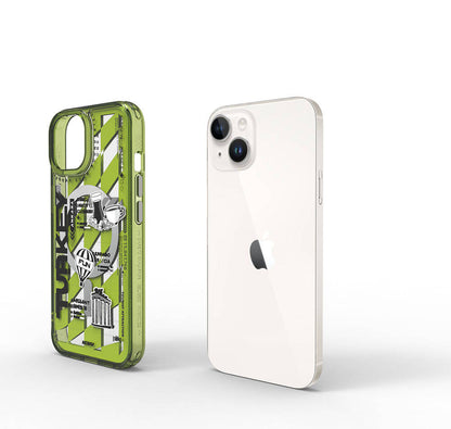iPhone 15 Kılıf M-safe Şarj Özellikli Desenli Wiwu Turkey A Serisi Kılıf