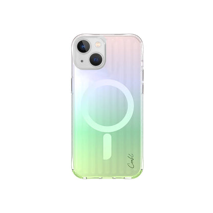 iPhone 15 Kılıf M-safe Şarj Özellikli Parlayan Arka Yüzey Coehl Linear Kılıf