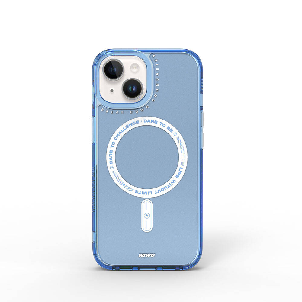 Apple iPhone 15 Kılıf Magsafe Şarj Özellikli Wiwu Basic Color J Serisi Kapak Gri