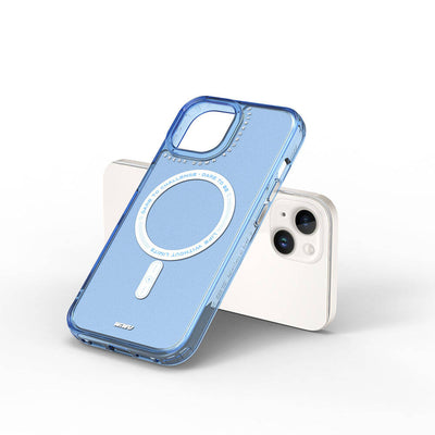 Apple iPhone 15 Kılıf Magsafe Şarj Özellikli Wiwu Basic Color J Serisi Kapak Gri