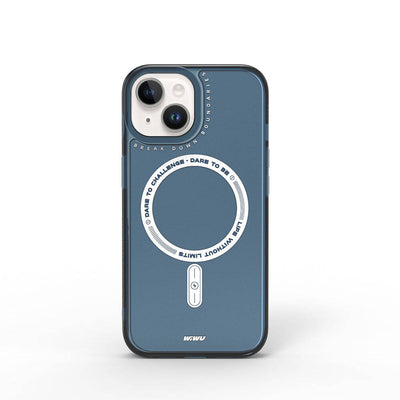 Apple iPhone 15 Kılıf Magsafe Şarj Özellikli Wiwu Basic Color J Serisi Kapak Pembe Koyu