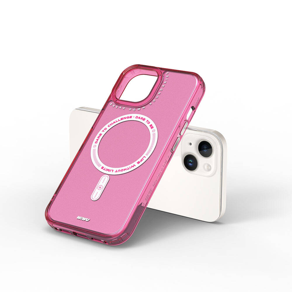 Apple iPhone 15 Kılıf Magsafe Şarj Özellikli Wiwu Basic Color J Serisi Kapak Gri