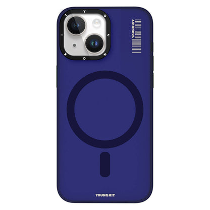 iPhone 15 Kılıf M-safe Şarj Özellikli Youngkit Hidden Sand Serisi Kılıf