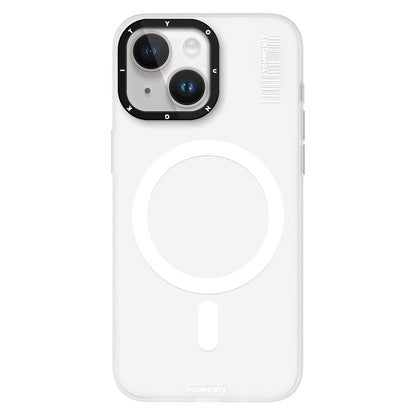 iPhone 15 Kılıf M-safe Şarj Özellikli Youngkit Hidden Sand Serisi Kılıf
