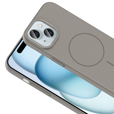 Apple iPhone 15 Kılıf M-safe Şarj Özellikli Zore Ruby Sert Kapak Lacivert