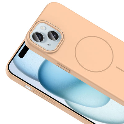 Apple iPhone 15 Kılıf M-safe Şarj Özellikli Zore Ruby Sert Kapak Lacivert