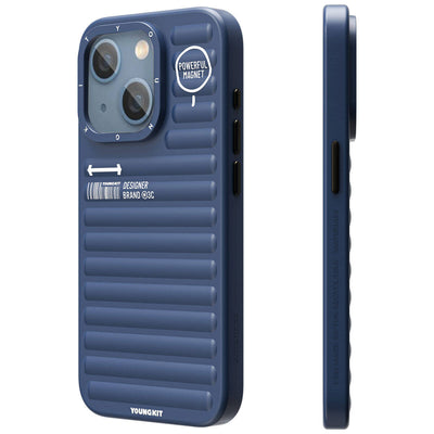 Apple iPhone 15 Kılıf Mat Renkli Tasarım YoungKit Original Serisi Kapak Gümüş