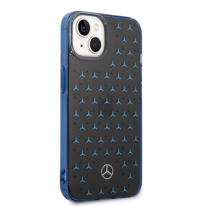 iPhone 15 Kılıf Mercedes Benz Çift Katmanlı Yıldız Desenli Dizayn Kılıf