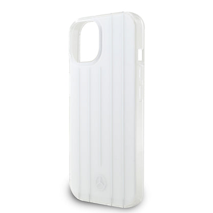 iPhone 15 Kılıf Mercedes Benz Orjinal Lisanslı New Urban 3 IML Baskılı Paralel Çizgi Desenli Kılıf