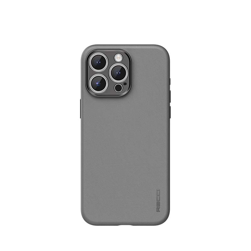 Apple iPhone 15 Pro Kılıf Recci Magsafe Şarj Özellikli Kamera Korumalı Explore Serisi Kapak Gri