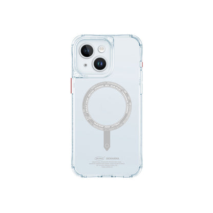 iPhone 15 Kılıf SkinArma Şeffaf Airbag Tasarımlı M-safe Şarj Özellikli Saido Kılıf