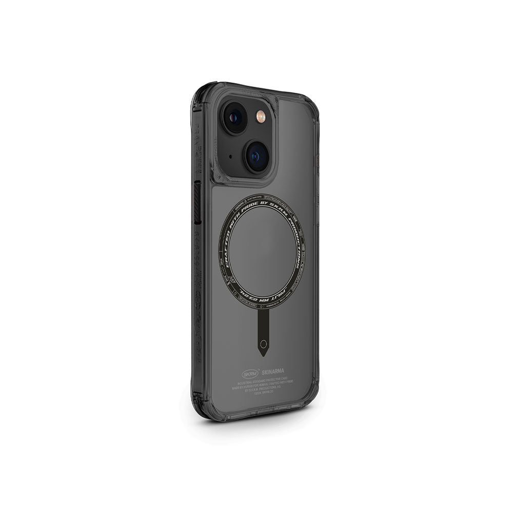 iPhone 15 Kılıf SkinArma Şeffaf Airbag Tasarımlı M-safe Şarj Özellikli Saido Kılıf