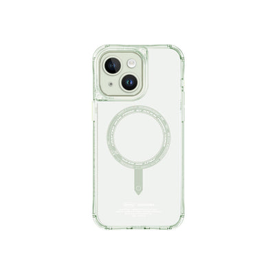 Apple iPhone 15 Kılıf SkinArma Şeffaf Airbag Tasarımlı Magsafe Şarj Özellikli Saido Kapak Siyah