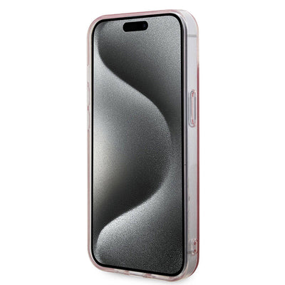 Apple iPhone 15 Kılıf U.S. Polo Assn. Orjinal Lisanslı Simli Parlak Alfabe Tasarım Kapak Siyah