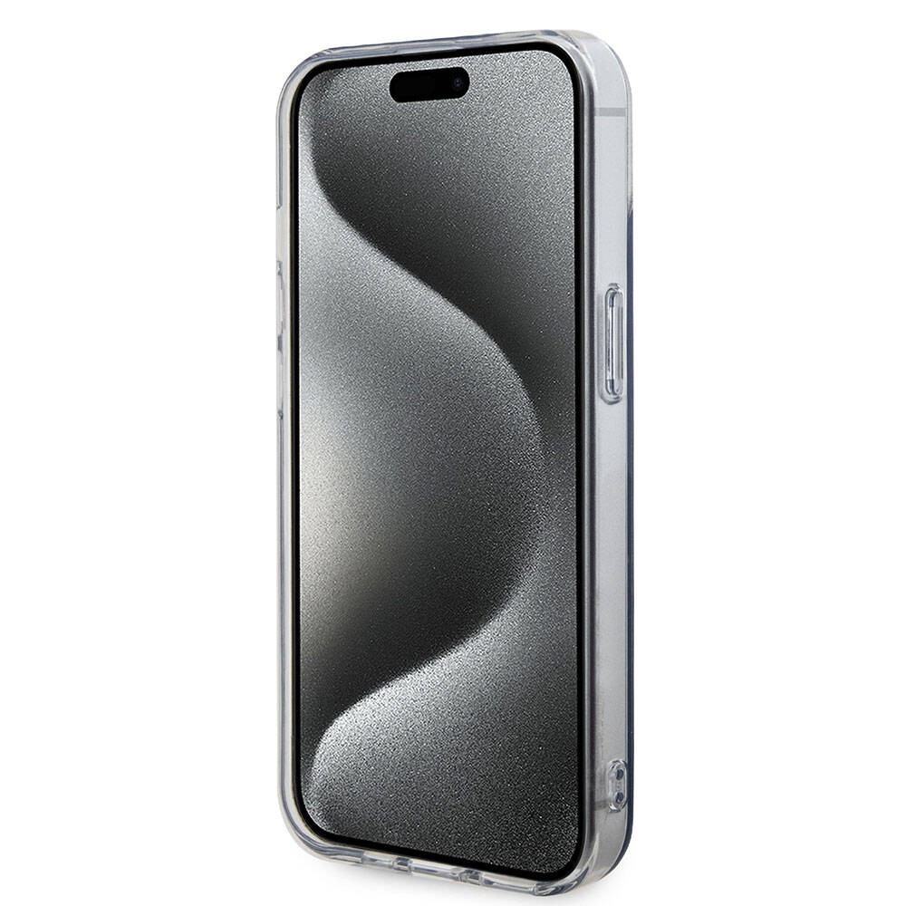 Apple iPhone 15 Kılıf U.S. Polo Assn. Orjinal Lisanslı Simli Parlak Alfabe Tasarım Kapak Kırmızı