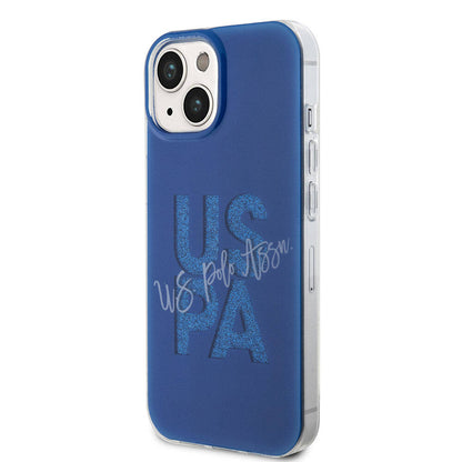 iPhone 15 Kılıf U.S. Polo Assn. Orjinal Lisanslı Simli Parlak Alfabe Tasarım Kılıf