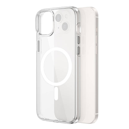 iPhone 15 Kılıf Wiwu BC-022 M-safe Şarj Özellikli Şeffaf Transparan Kılıf