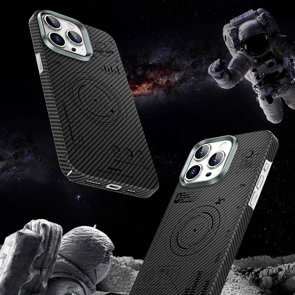 iPhone 15 Kılıf Wiwu KJZ-017 Karbon Fiber 600D Explore Kevlar Kılıf