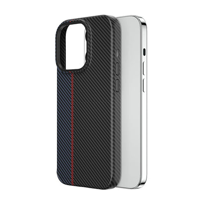iPhone 15 Kılıf Wiwu LCC-107 Karbon Fiber M-safe Şarj Özellikli Kamera Korumalı Kabon Kılıf