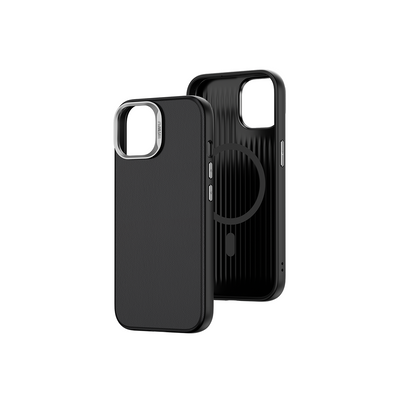 Apple iPhone 15 Kılıf Wiwu SP-019 Magsafe Şarj Özellikli Vegan Leather Deri Kapak Turuncu