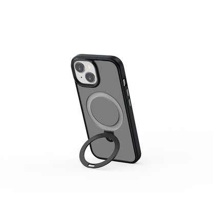 iPhone 15 Kılıf Wiwu ZMM-010 M-safe Şarj Özellikli Mat Arka Yüzey Standlı Kılıf
