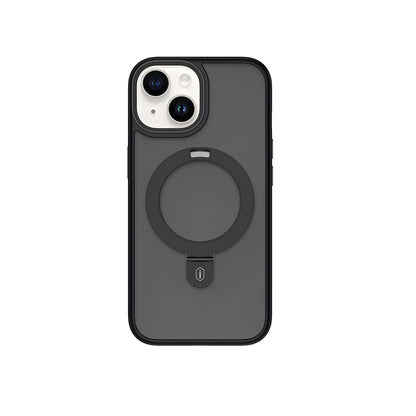 iPhone 15 Kılıf Wiwu ZMM-010 M-safe Şarj Özellikli Mat Arka Yüzey Standlı Kılıf