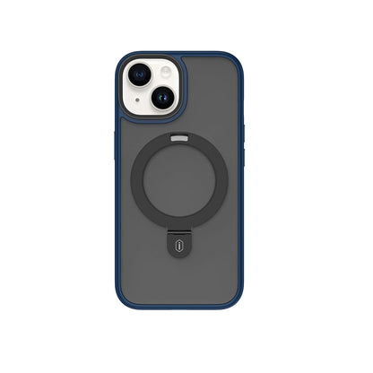 iPhone 15 Kılıf Wiwu ZMM-010 M-safe Şarj Özellikli Mat Arka Yüzey Standlı Kılıf