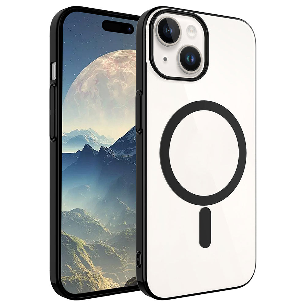iPhone 15 Kılıf Zore Wireless Şarj Özellikli Pixel M-safe Kılıf
