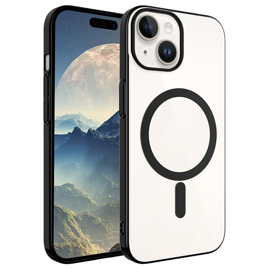 iPhone 15 Kılıf Zore Wireless Şarj Özellikli Pixel M-safe Kılıf
