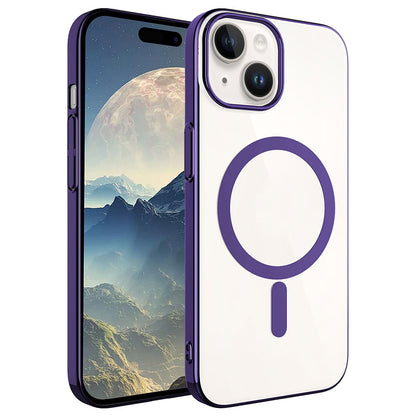 iPhone 15 Kılıf Zore Wireless Şarj Özellikli Pixel M-safe Kılıf