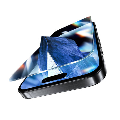 Apple iPhone 15 Plus Benks Glass Warrior Safir Coating 0.3mm Cam Ekran Koruyucu 10'lu Paket Siyah