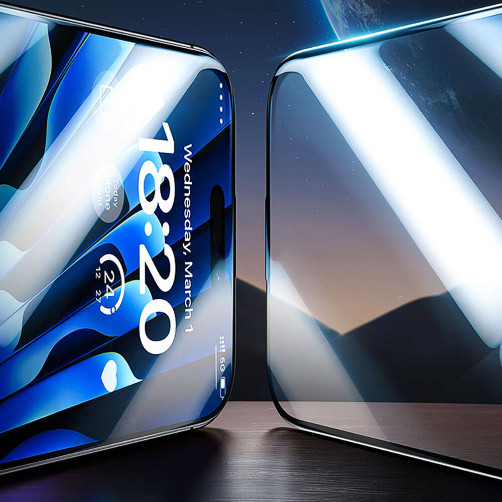 iPhone 15 Plus Benks Glass Warrior Safir Coating Ekran Koruyucu + Kolay Uygulama Aparatlı