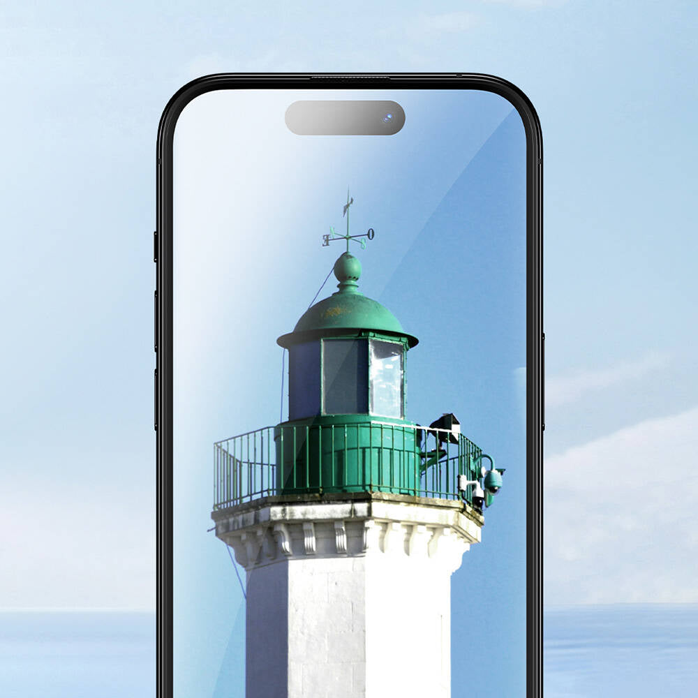Apple iPhone 15 Plus Benks Ultra Shield 0.4mm Ekran Koruyucu + Kolay Uygulama Aparatlı Siyah