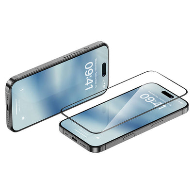 Apple iPhone 15 Plus Benks Ultra Shield 0.4mm Ekran Koruyucu + Kolay Uygulama Aparatlı Siyah