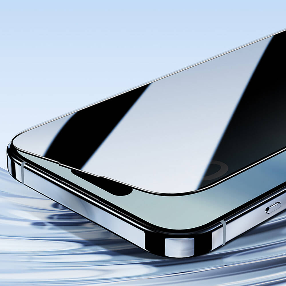 Apple iPhone 15 Plus Benks Ultra Shield 0.4mm Privacy Ekran Koruyucu + Kolay Uygulama Aparatlı Siyah