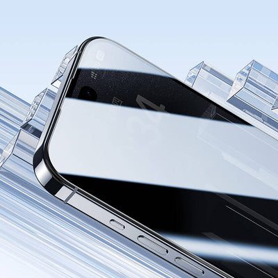 Apple iPhone 15 Plus Benks Ultra Shield 0.4mm Privacy Ekran Koruyucu + Kolay Uygulama Aparatlı Siyah