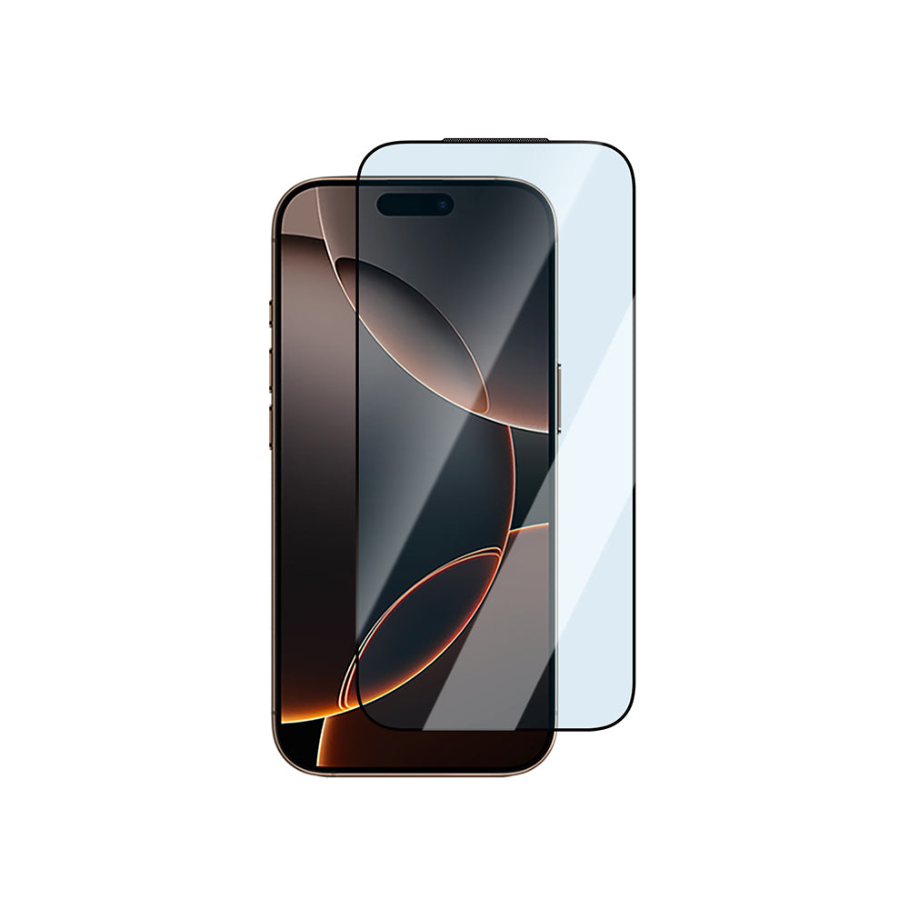 iPhone 15 Plus CaseWorld Applicator Serisi 2.5D Eyesafe Mavi Işık Teknolojili 0.33mm Temperli Cam Ekran Koruyucu + Uygulama Aparatı