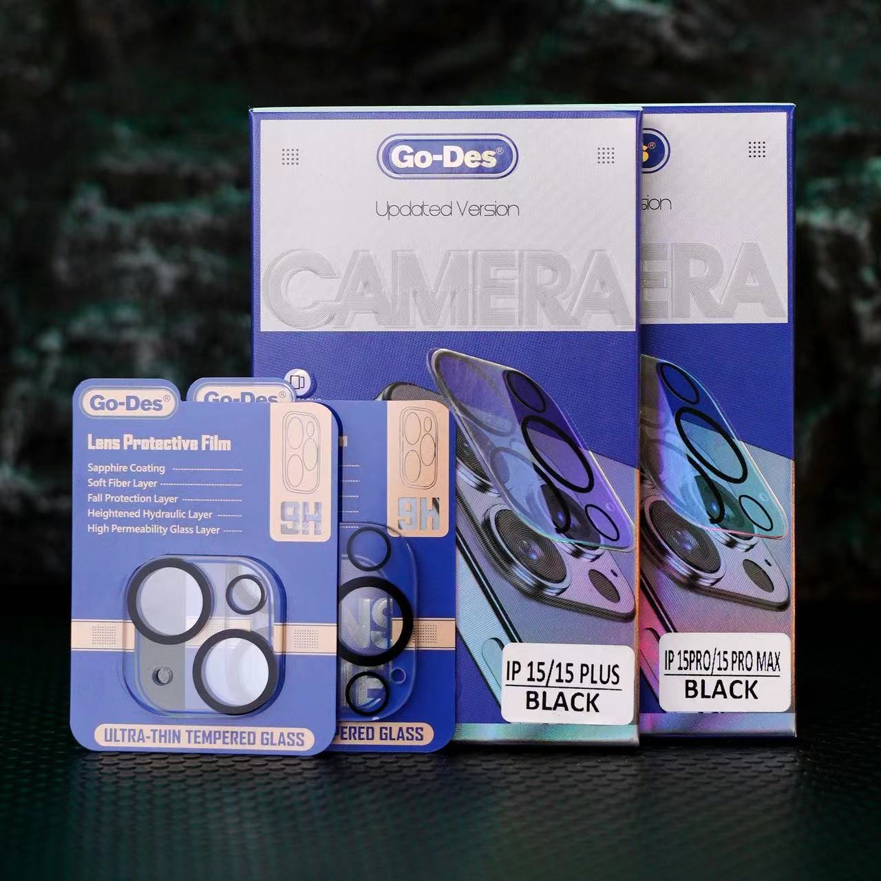 iPhone 15 Plus Go Des Lens Shield CL-14 Kamera Lens Koruyucu