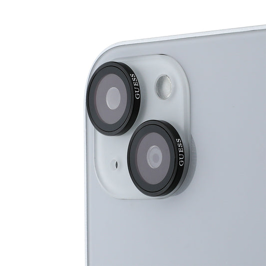 iPhone 15 Plus Guess Orjinal Lisanslı Metal Kamera Lens Koruyucu