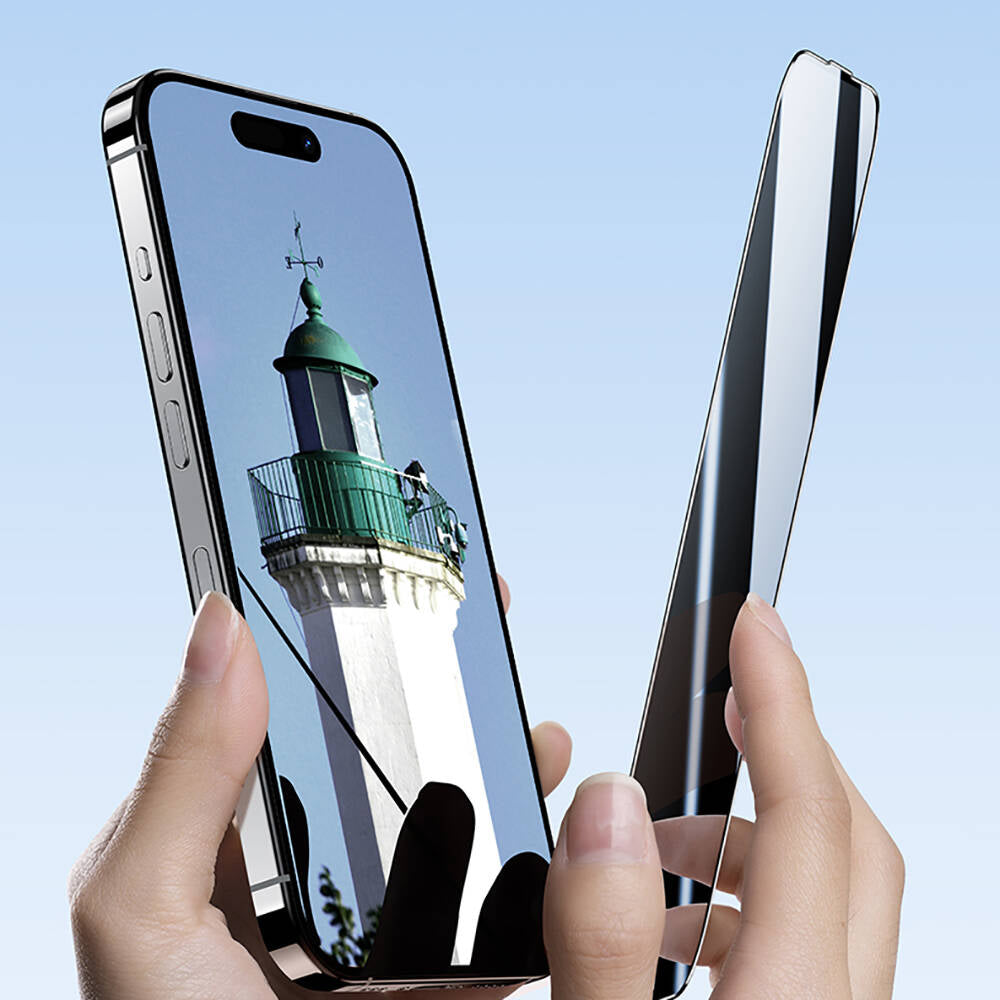 iPhone 15 Plus Hidrofobik Ve Oleofobik Özellikli Benks Air Shield Ekran Koruyucu 10"lu Paket