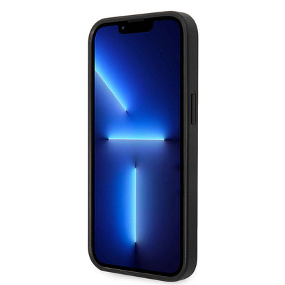 iPhone 15 Plus Kılıf Guess Orjinal Lisanslı PU Deri Yazı ve 4G Metal Logolu Desenli Kılıf