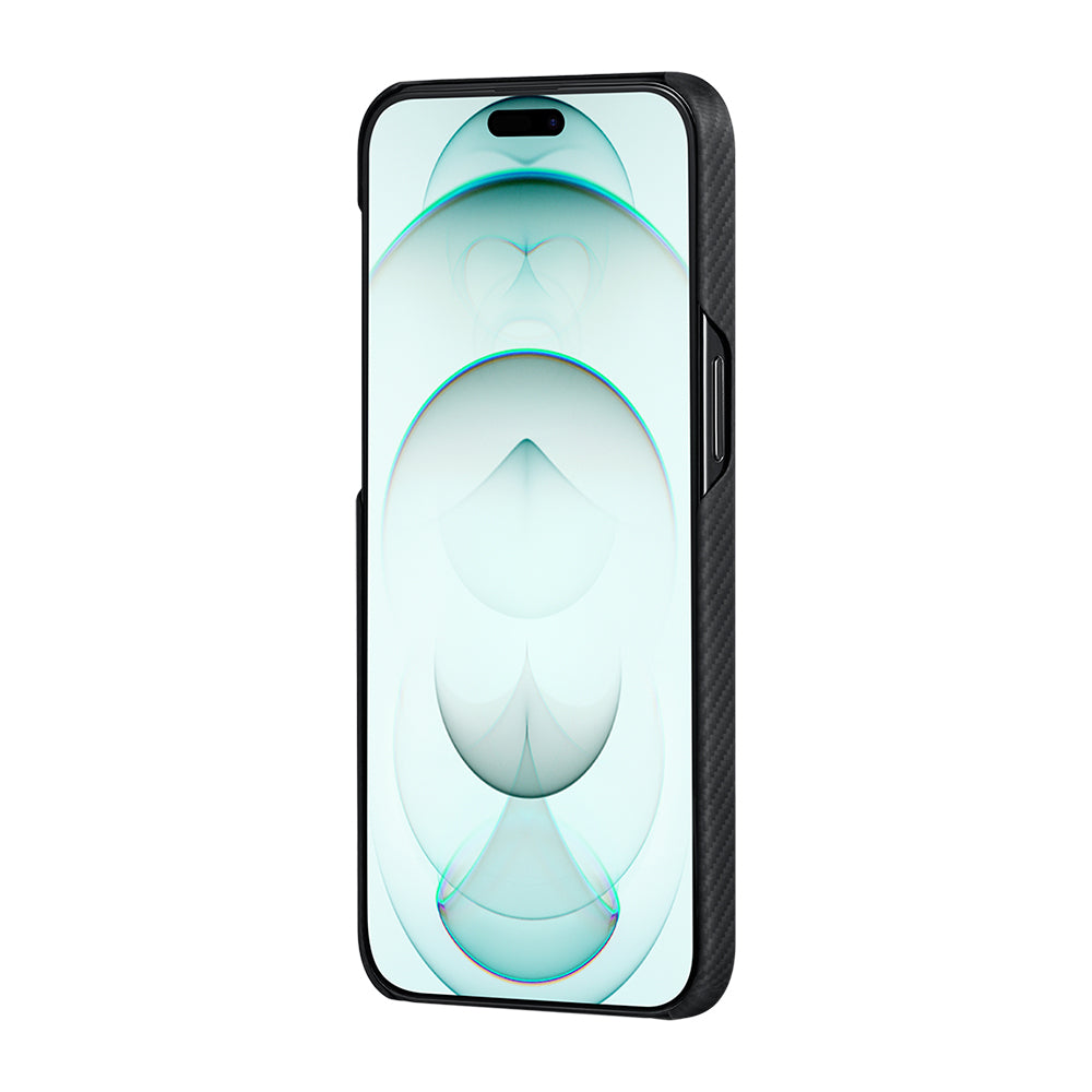 iPhone 15 Plus Kılıf M-safe Şarj Özellikli 600D Aramid Fiber Pitaka Tactile Woven Orchestra Serisi Rhapsody Kılıf